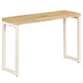 vidaXL Konzolový stolík 120x35x76 cm mangové drevo a oceľ