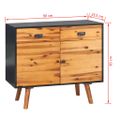 vidaXL Komoda z masívneho akáciového dreva 90x33,5x83 cm