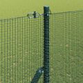 vidaXL Zváraná drôtená ohrada na upevnenie 10 x 1,5 m Zelená Sieťovina
