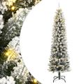 vidaXL Umelý vianočný stromček 300 LED a snehové vločky 180 cm
