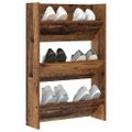 vidaXL Skriňa na topánky 60 x 18 x 90 cm Kompozitné drevo Staré drevo