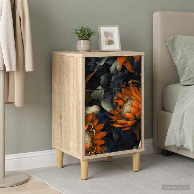 vidaXL Nočný stolík LOCHEM Dub sonoma 36 x 33 x 60 cm Kompozitné drevo