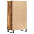 vidaXL Vysoká skrinka staré drevo 60x36x110 cm kompozitné drevo