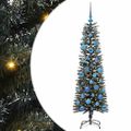 vidaXL Umelý vianočný stromček Zelená 150 cm PVC, plast a oceľ