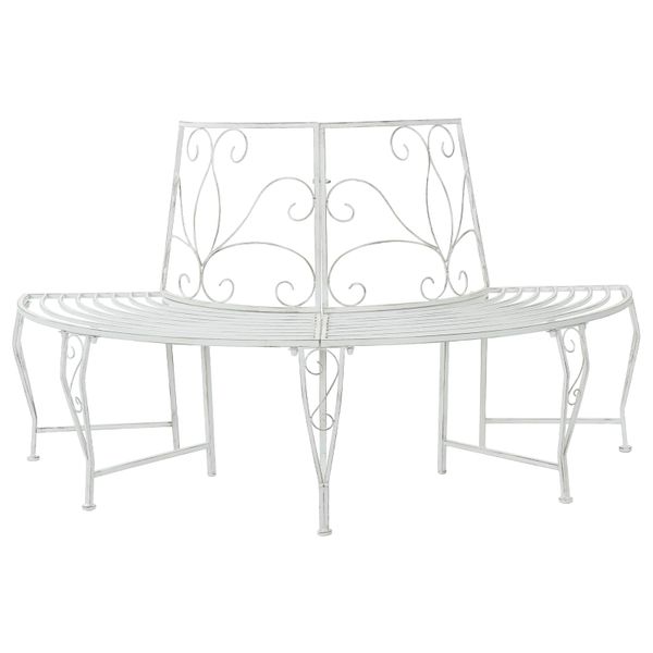 vidaXL Stromová lavička 4-Počet miest 160 x 80 x 89 cm Oceľ