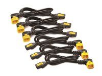Elektrický kábel - napájací IEC 60320 C13 do IEC 60320 C14 - 10 A - 1,83 m - 90° konektor - čierna - celý svet - pre P/N: SCL500RMI1U, SCL500RMI1UC, SCL500RMI1UNC, SMTL1500RMI3UC, SMTL750RMI2UC