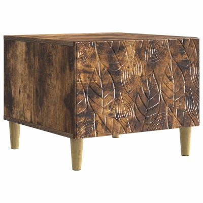vidaXL Konferenčný stolík Dymový dub 50 x 49 x 40 cm Kompozitné drevo
