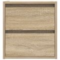 vidaXL Nástenné nočné stolíky 2 ks dub somoma 38x34x40 cm