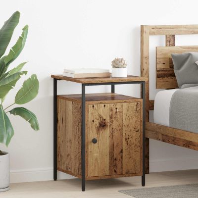 vidaXL Nočný stolík Staré drevo 40 x 42 x 60 cm Kompozitné drevo