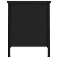 vidaXL TV skrinka s dvierkami čierna 60x35x45 cm spracované drevo