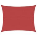 vidaXL Tieniaca plachta 160 g/m² červená 6x7 m HDPE