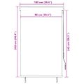 vidaXL Vonkajšia zatemňovacia roleta 100x250 cm krémová