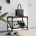 vidaXL Regál na topánky dymový dub 100x35x45 cm spracované drevo