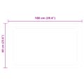 vidaXL Zrkadlo do kúpeľne s LED Priehľadná 100 x 60 cm tvrdené sklo