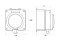 Zásuvka nástěnná datová Famatel TITAN 79285-83 IP66 1xRJ45 CAT-6A