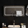 vidaXL Zrkadlo do kúpeľne s LED Priehľadná 80 x 40 cm tvrdené sklo