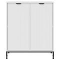vidaXL Servírovacia skriňa Biela 69,5 x 33 x 82 cm Kompozitné drevo