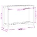 vidaXL Stôl na presádzanie s policou 108x35x75 cm masívny douglas