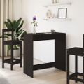 vidaXL Barový stôl čierny 102x50x103,5 cm kompozitné drevo