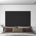 vidaXL Nástenné panely 12 ks čierne 60x30 cm látka 2,16 m²