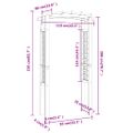 vidaXL Záhradný oblúk 110x60x210 cm impregnovaná masívna borovica
