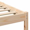 vidaXL Rám postele Hnedá 140 x 200 cm Masívne borovicové drevo