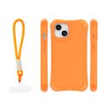 Puzdro Safepop s popruhom pre iPhone 15 6,1" oranžové