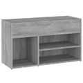 vidaXL Lavica na topánky sivá sonoma 80x30x45 cm spracované drevo