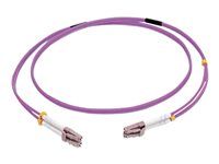 Purple - Patch kabel - multirežim LC (M) do multirežim LC (M) - 5 m - 5 m - optické vlákno - duplex - 50/125 mikrón - OM4 - purpurová