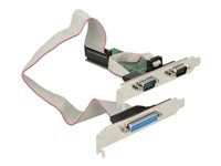 Paralelne-sériový adaptér - PCIe 2.0 nízky profil - RS-232 x 2 + IEEE 1284 x 1