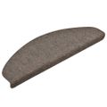 vidaXL Schodové rohože, samolepiace, 30 ks, 65x21x4 cm, béžové, polkruhové, veľké