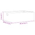 VidaXL Drevená škatuľka s rúčkami 40x30x13 cm masívna borovica