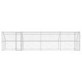 vidaXL Psí kennel 4 ks Strieborná 8 x 2 x 2 m Pozinkovaná oceľ