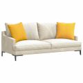 vidaXL Vankúše na pohovku 2 pcs Svetložltá 50 x 50 cm