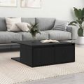 vidaXL Konferenčný stolík Čierny dub 80 x 80 x 31 cm Kompozitné drevo