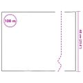 vidaXL Okenné fólie matné biele PVC
