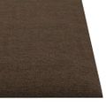 vidaXL Nástenné panely 12 ks hnedé 30x30 cm látková 1,08 m²