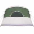 vidaXL Rodinný stan so strechou Zelená a biela 576 x 325 x 213 cm