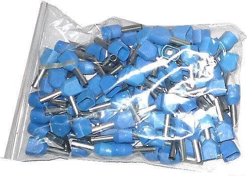 Dutinka na dva káble 2,5mm2 modrá (TE2,5-10), balenie 100ks