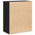 vidaXL Servírovacia skriňa Čierny dub 60 x 31 x 70 cm Kompozitné drevo