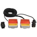 vidaXL Svetlá prívesu 2 ks červené 10,5x7,5x10 cm 12 V LED žiarovka