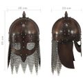 vidaXL Vikingská prilba pre LARP starožitná replika medená oceľ