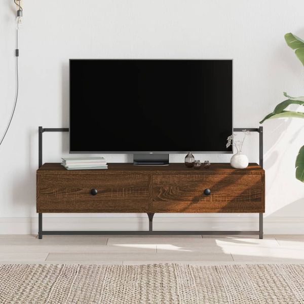 vidaXL TV skrinka nástenná hnedý dub 100,5x30x51 cm kompozitné drevo