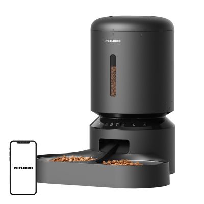 Dávkovač krmiva Petlibro Granary s dvojitou miskou, Wifi, 5 l (čierny)