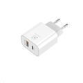 Sieťová nabíjačka MX ALFA 20W PD+QC, USB-A+C biela TTT