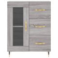 vidaXL Vysoká skrinka sivý dub sonoma 69,5x34x180 cm spracované drevo