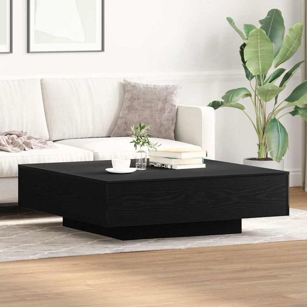 vidaXL Konferenčný stolík Čierny dub 100 x 100 x 31 cm