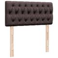 vidaXL Boxspring posteľ s matracom tmavohnedá 90x190 cm látka
