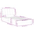 vidaXL Posteľ s matracom Hanko modrý 100x200 cm zamat