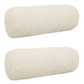 vidaXL Poťah na podložku 2 pcs HEERLEN Krémová Ø 15 x 40 cm Bouclé